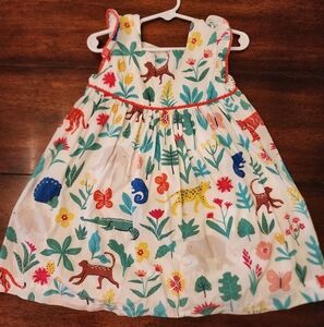Mini Boden Animal Print Baby Dress